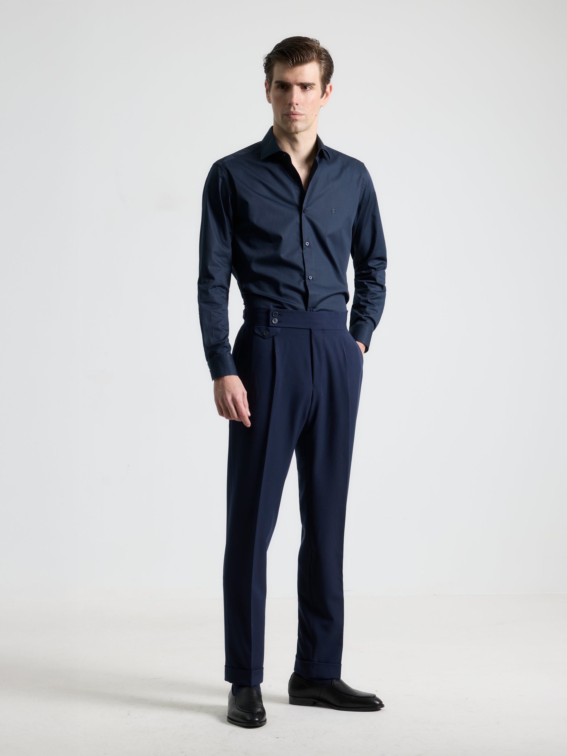 PANTALON ALTO TRAVEL MARINO – PuroEGO - Main Image