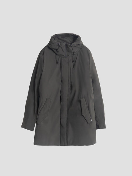 PARKA TÉCNICA CAPUCHA VERDE OSCURO
