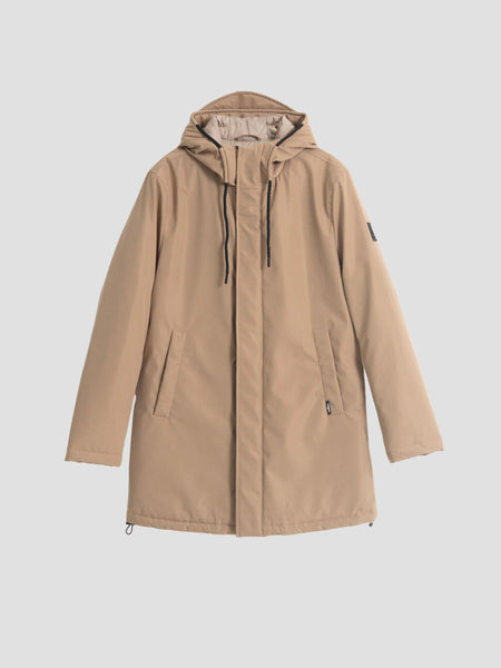 PARKA TÉCNICA CAPUCHA OCRE