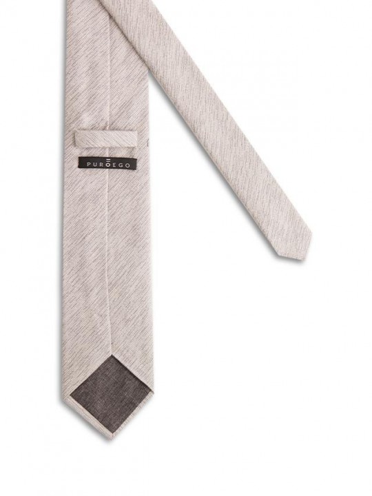 Corbata gris jaspeada