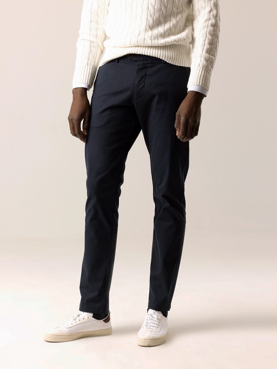 NAVY STRUCTURE STRETCH PANT