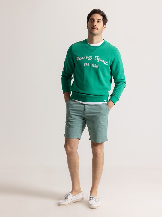 WATER GREEN STRETCH SHORTS