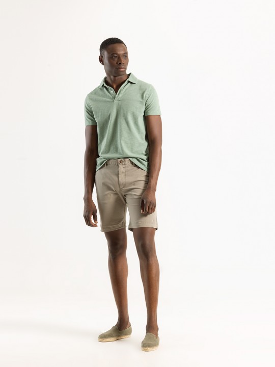 MOSS GREEN DYED SHORTS