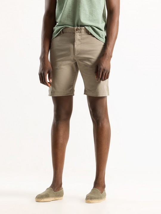 MOSS GREEN DYED SHORTS