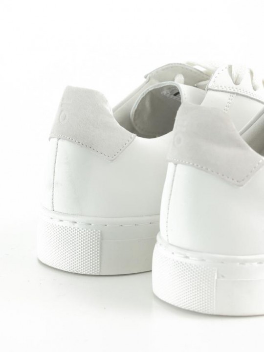 WHITE SUEDE LEATHER SNEAKERS PuroEGO