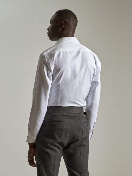 PuroEGO WHITE TWILL DRESS SHIRT