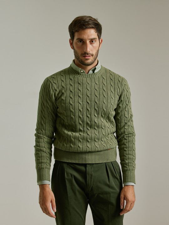 JERSEY CABLE KNIT AGUACATE PuroEGO