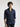 NAVY ITALIAN COLLAR LINEN SHIRT