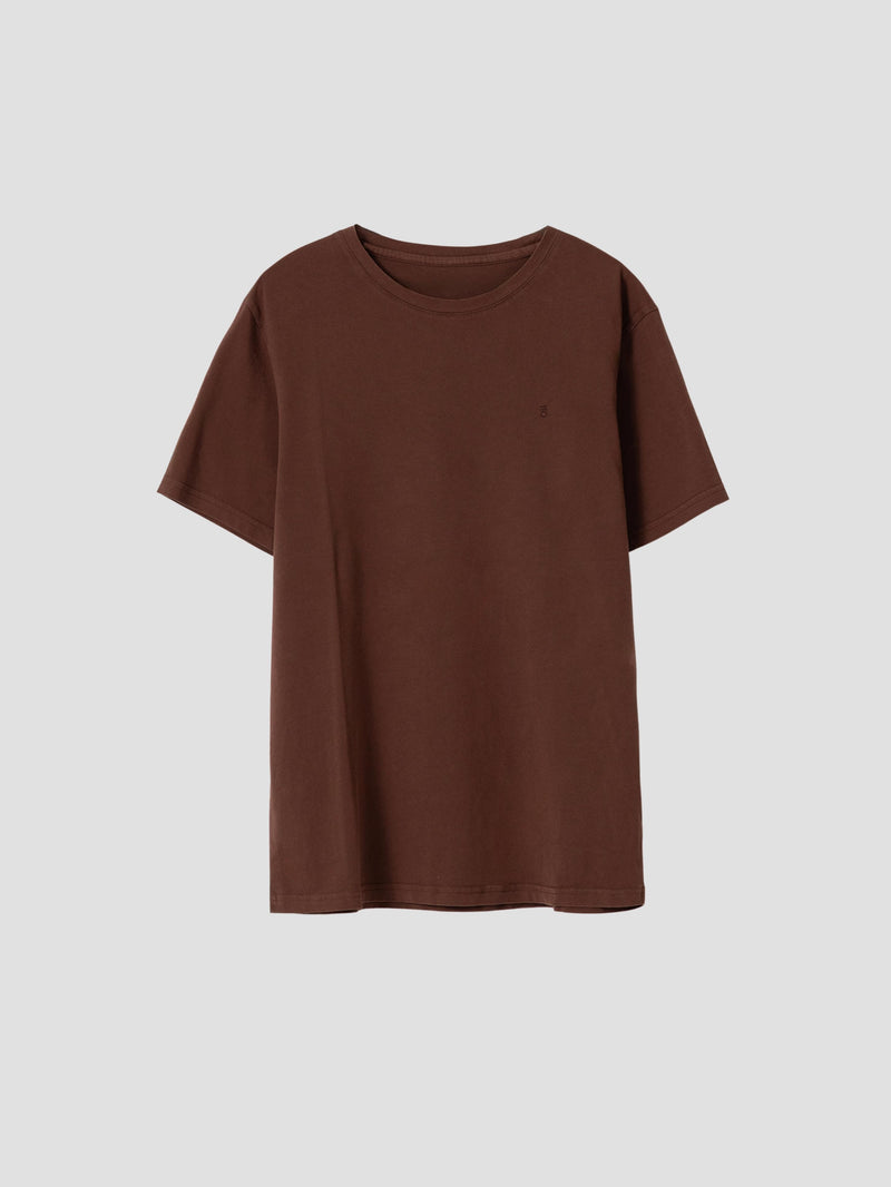 BROWN BASIC T-SHIRT