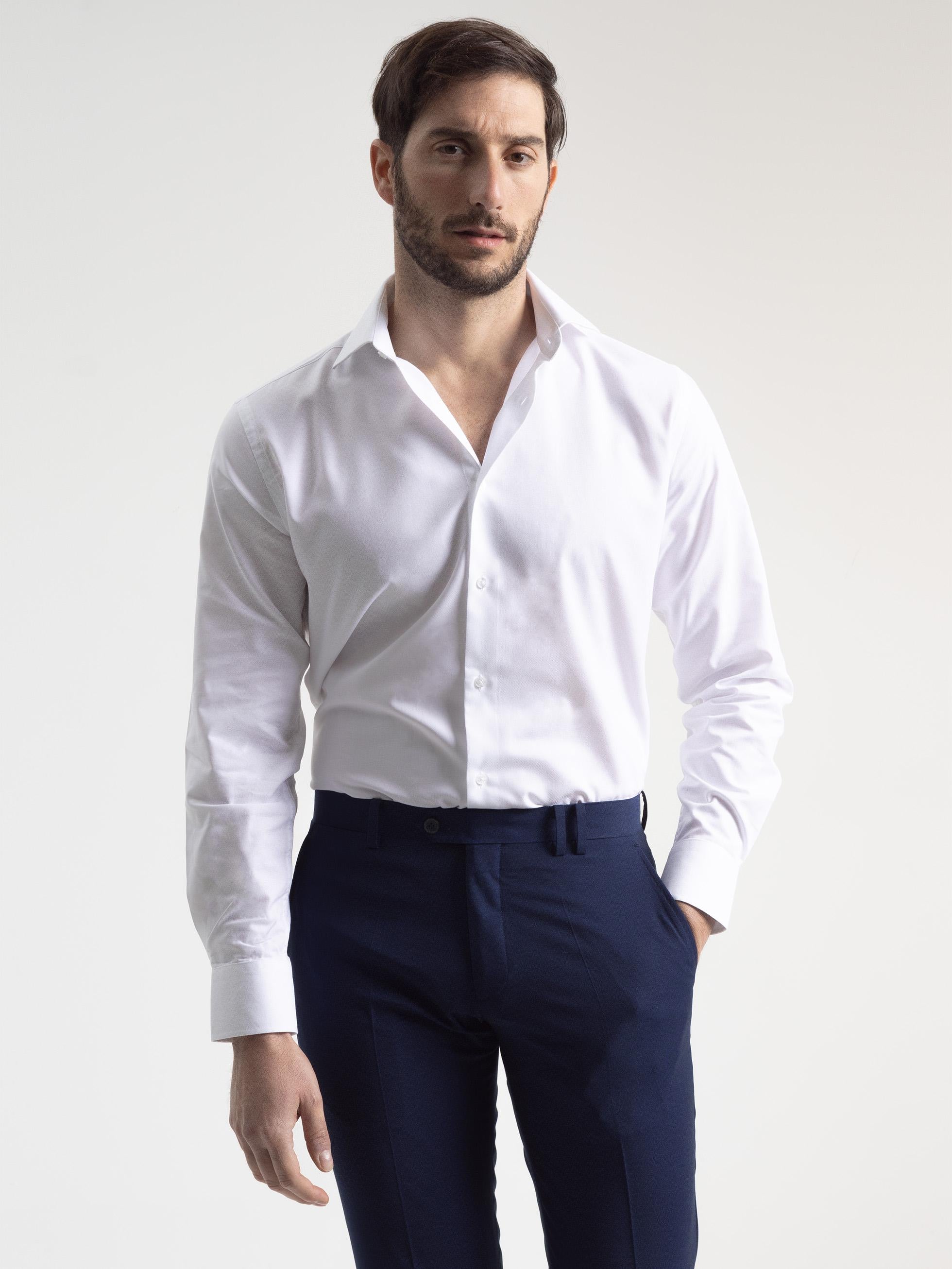 CAMISA ESTRUCTURA BLANCA - 1