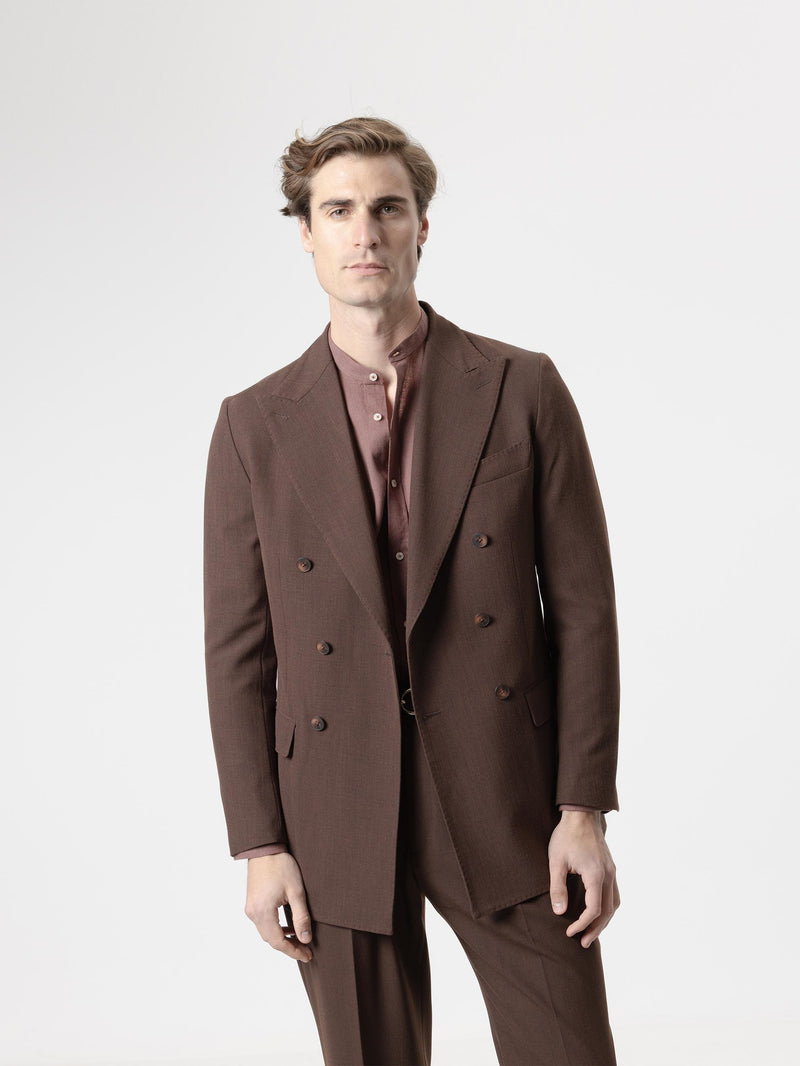 AMERICANA CRUZADA LANA CHOCOLATE