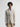 BEIGE LINEN UNSTRUCTURED WALES CHECK BLAZER