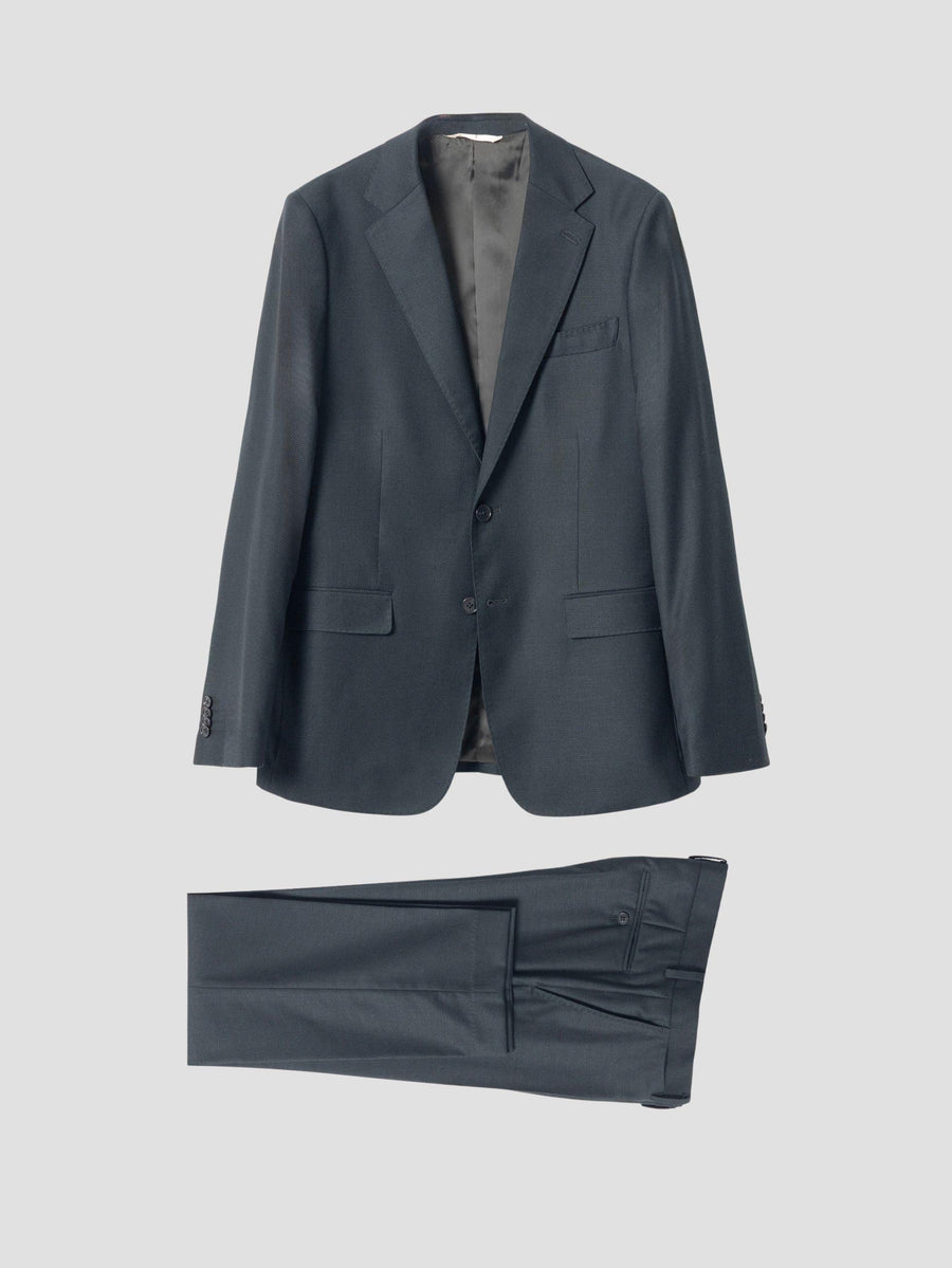 DARK GREEN MICRO-CHECK SUIT