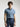ZINC BLUE WASHED BASIC POLO SHIRT