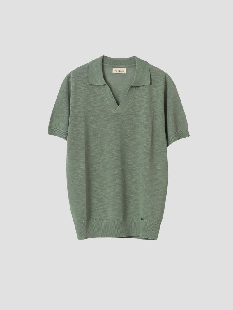 POLO PUNTO JERSEY VERDE AGUA