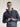 INK BLUE HOODED STRUCTURE SWEATSHIRT