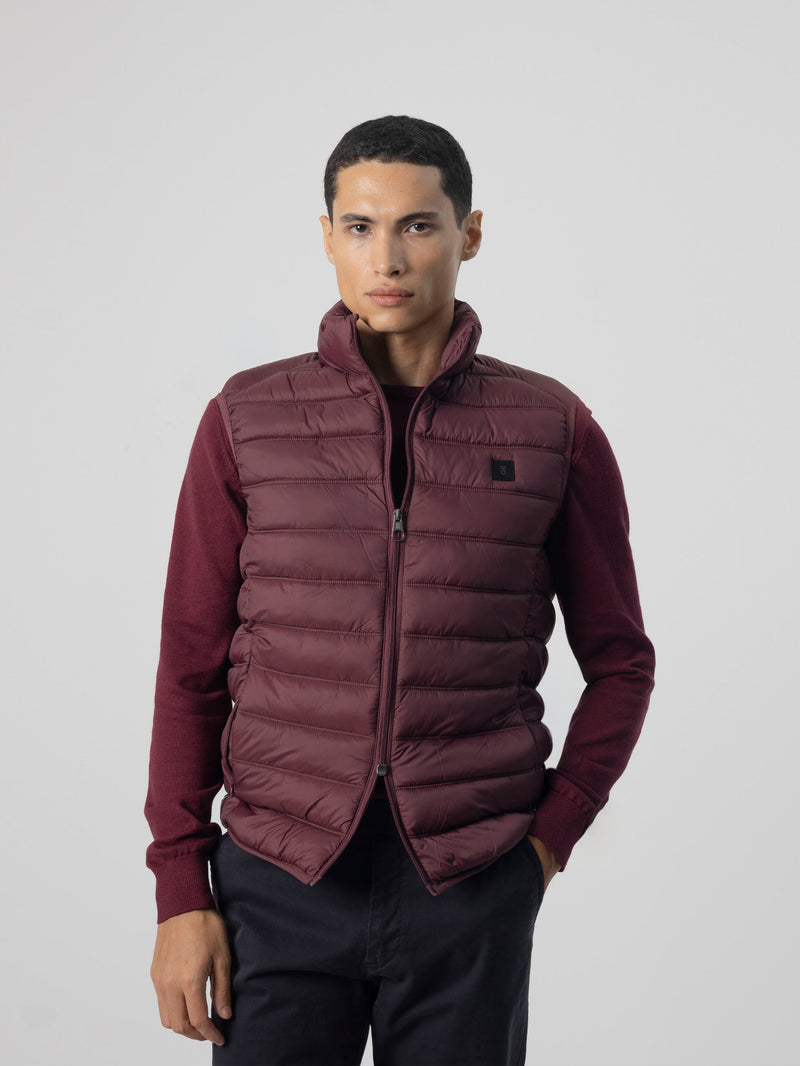 CHALECO ACOLCHADO ULTRALIGHT BURDEOS