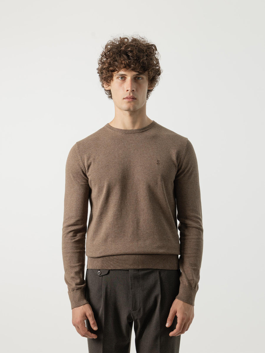 JERSEY CUELLO REDONDO MARRÓN