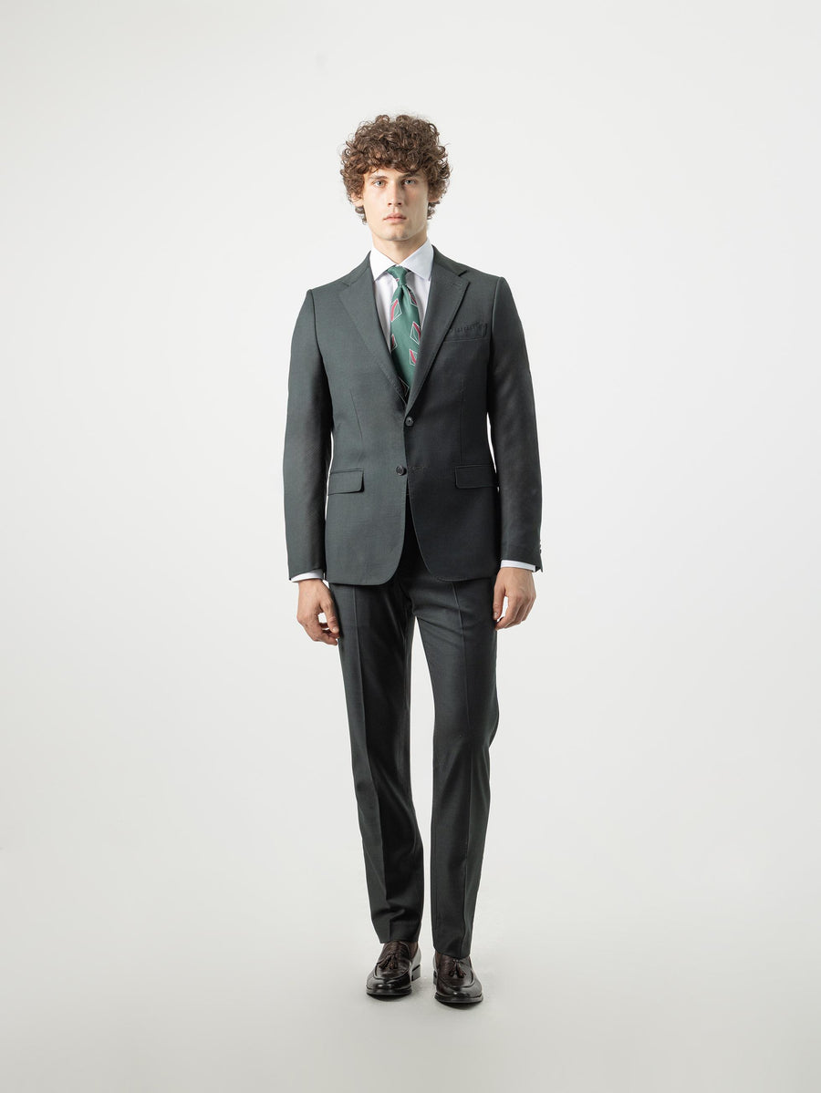 DARK GREEN MICRO-CHECK SUIT