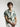 CAMISA LINO ESTAMPADA VERDE OSCURO