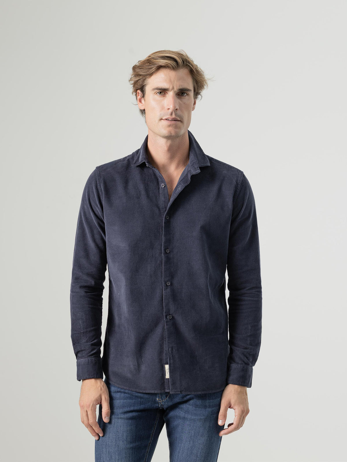 CAMISA MICROPANA MARINO