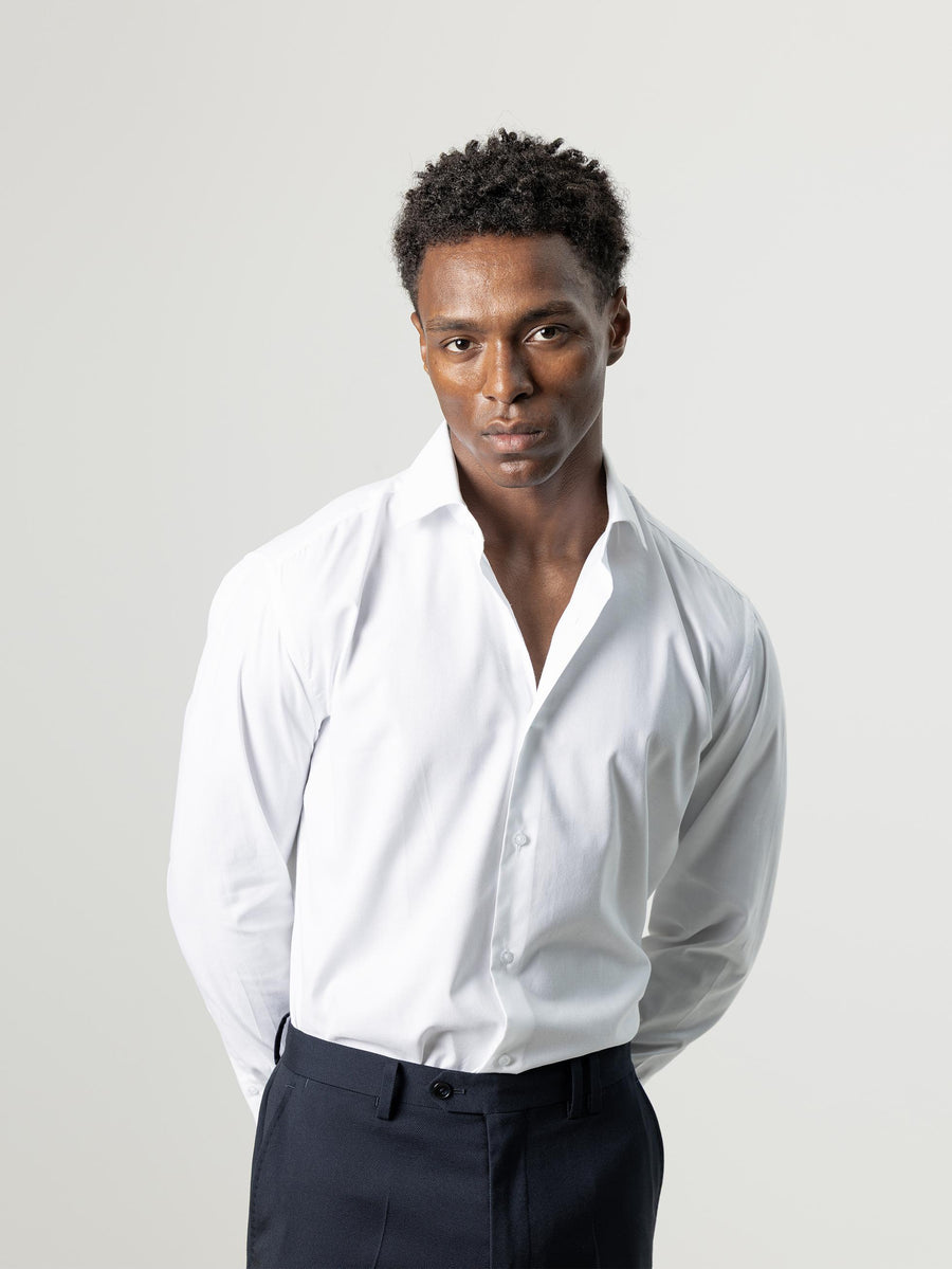 FRENCH CUFF DRESS SHIRT WHITE