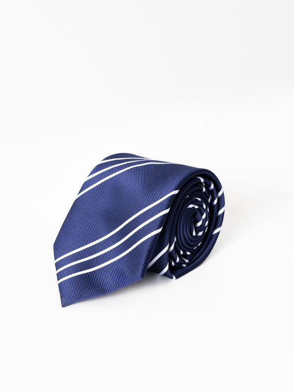 BLUE MULTI-STRIPE TIE