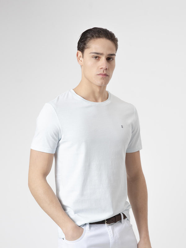 CAMISETA BÁSICA CELESTE