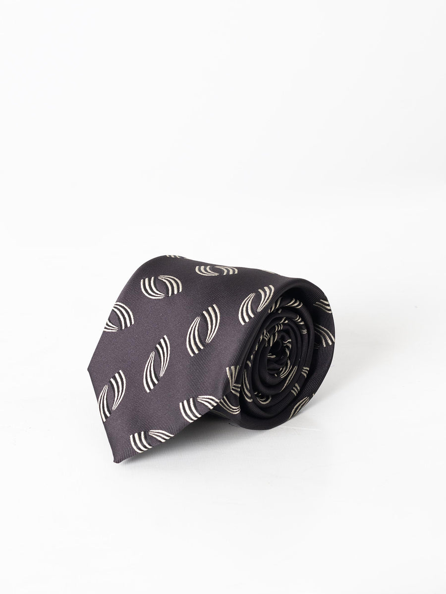 COFFEE BROWN MOTIF TIE
