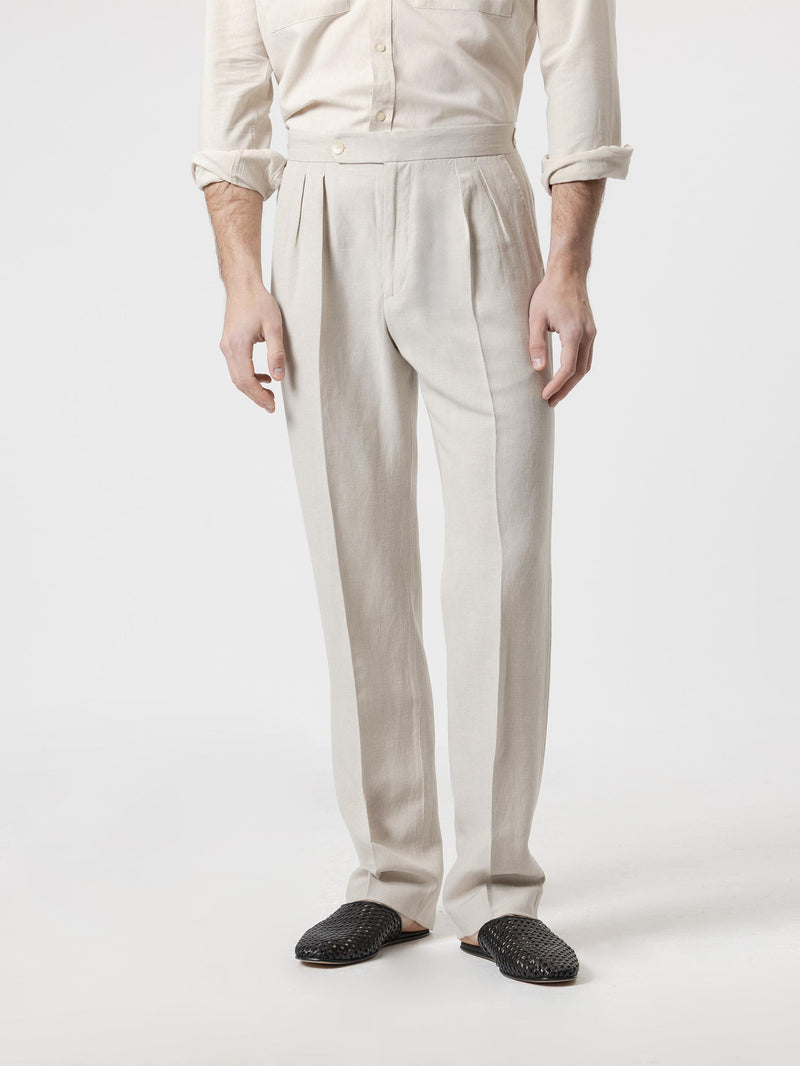 PANTALÓN LINO RELAXED FIT ARENA