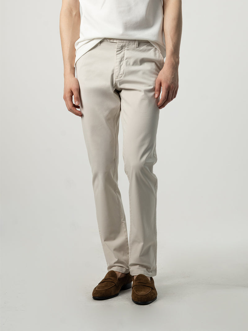 PANTALON CHINO TWILL MARFIL