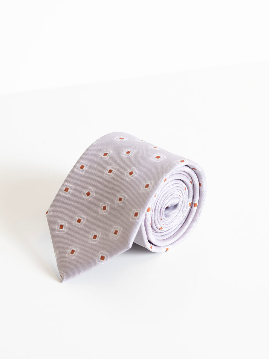 GREY VINTAGE PATTERN TIE