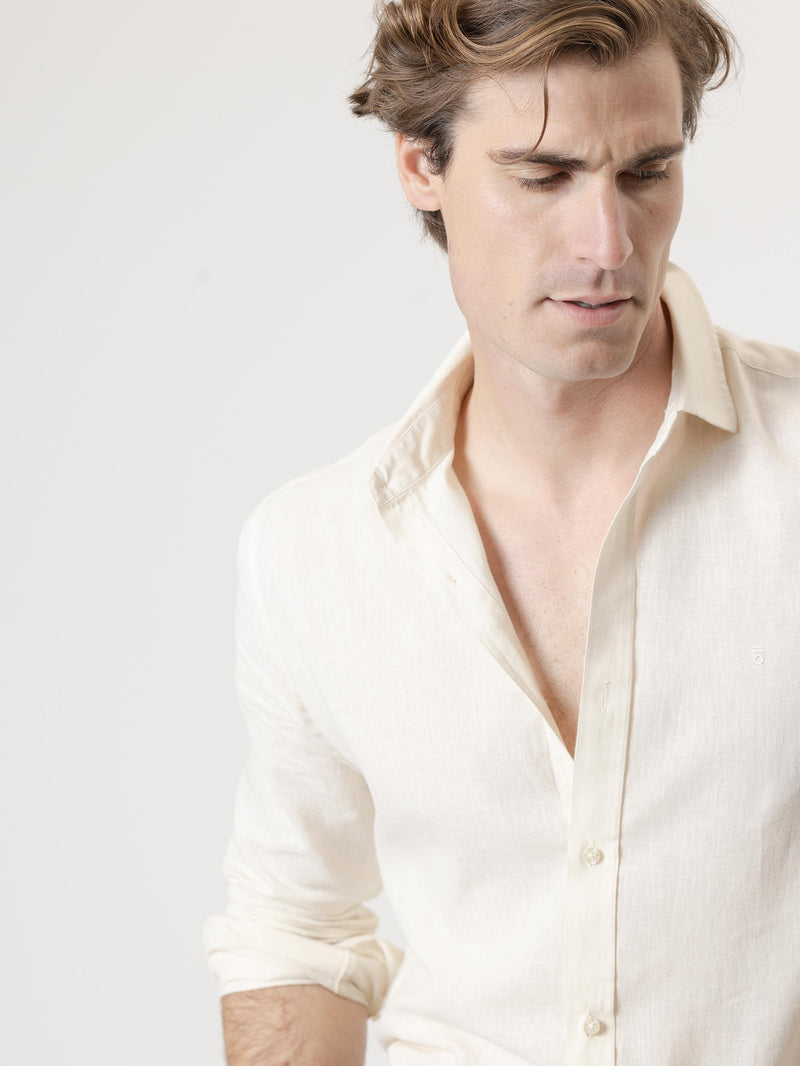 CAMISA LINO CRUDO
