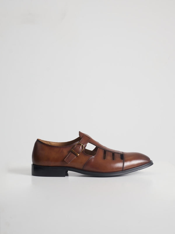 FISHERMAN COGNAC SANDAL