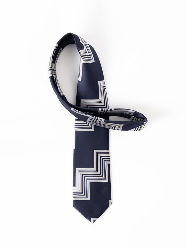 CORBATA MOTIVOS ABSTRACTOS MARINO