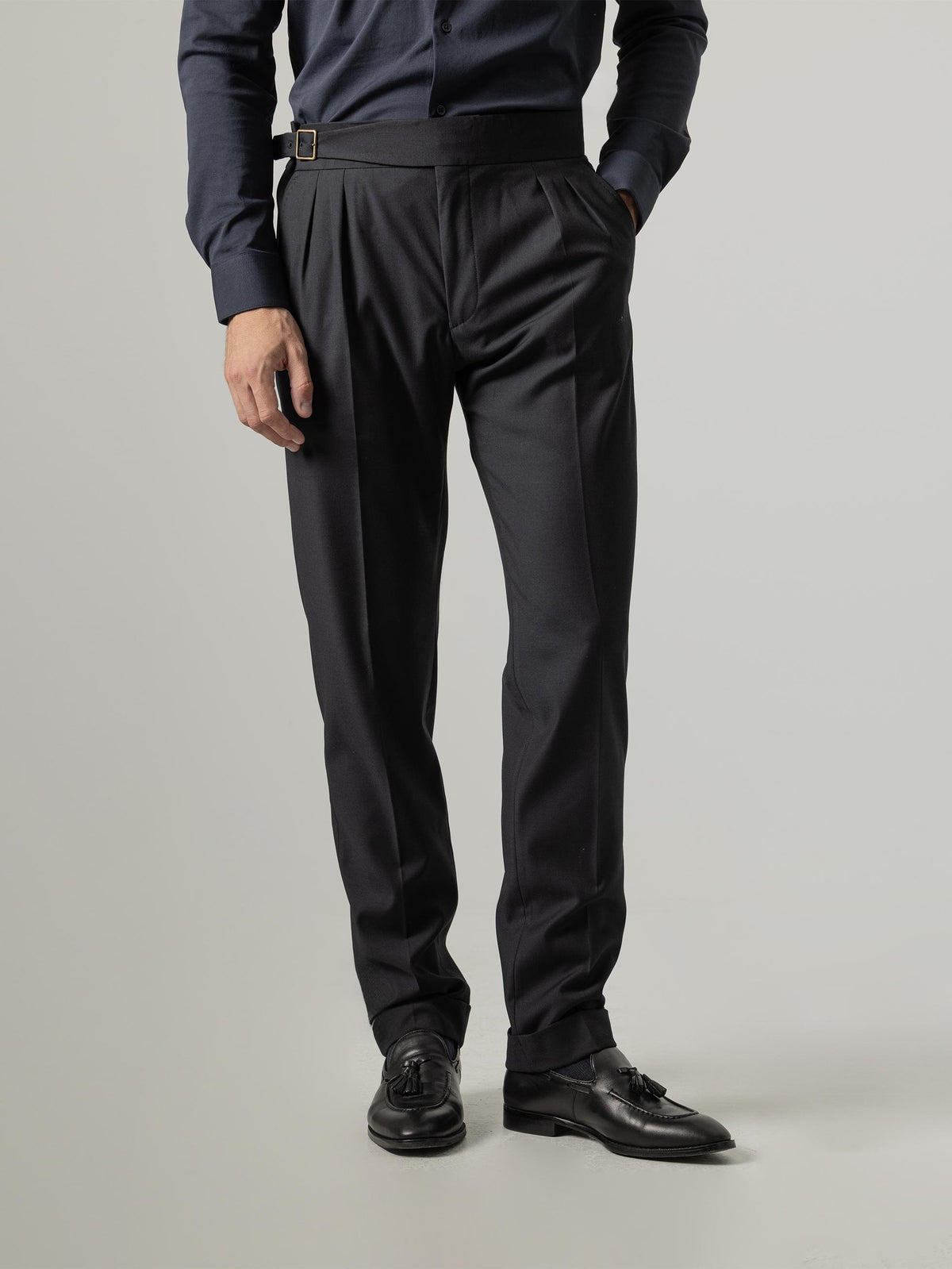 PANTALÓN GURKHA MARINO