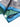 BLUE PRINTED POCKET SQUARE