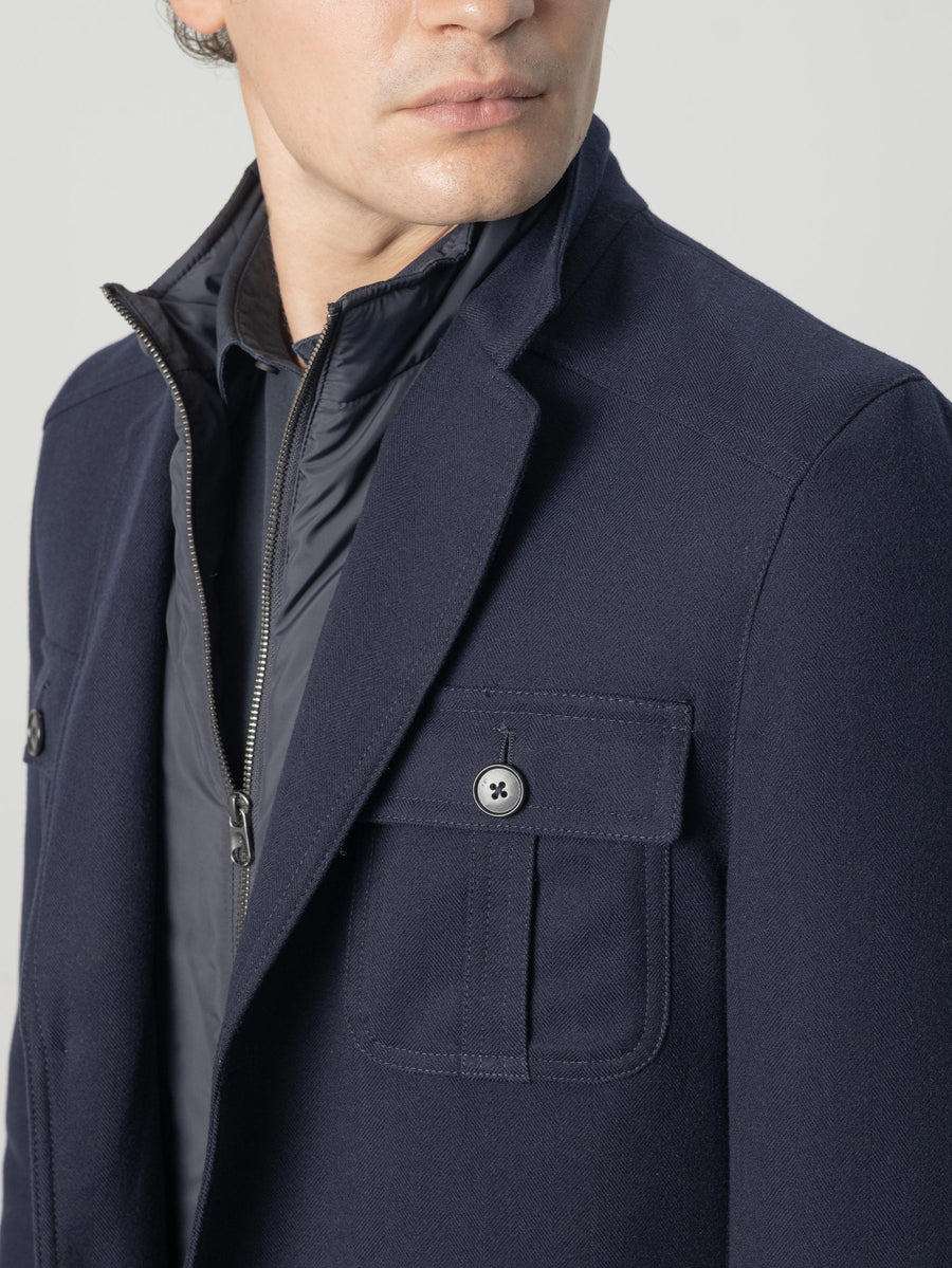CHAQUETA MULTIBOLSILLOS MARINO