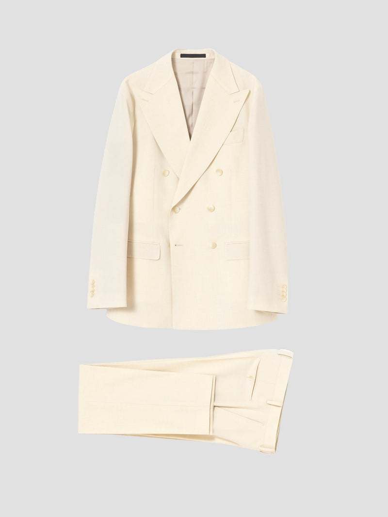 ECRU DOUBLE-BREASTED SUIT