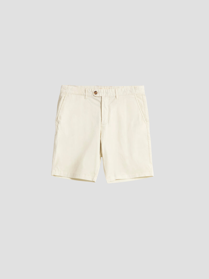ECRU BASIC BERMUDA SHORTS