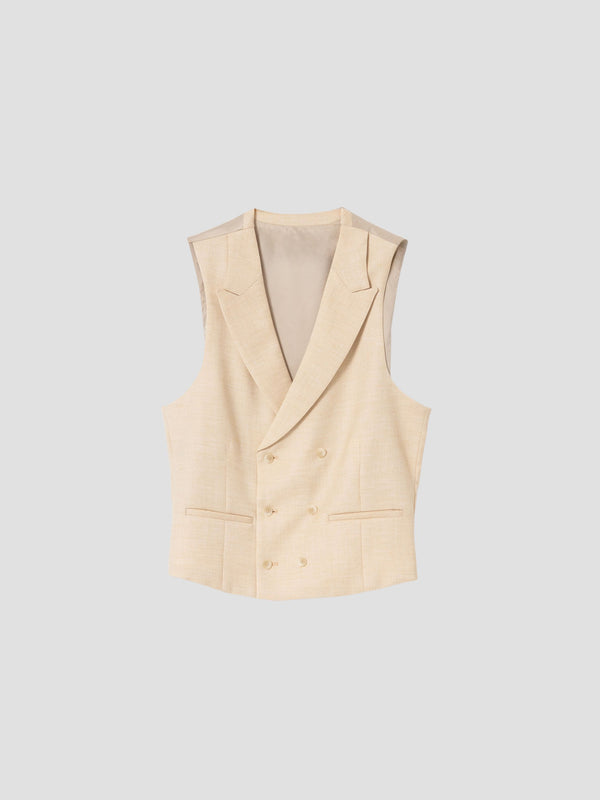 CHALECO CRUZADO ESTRUCTURA VAINILLA