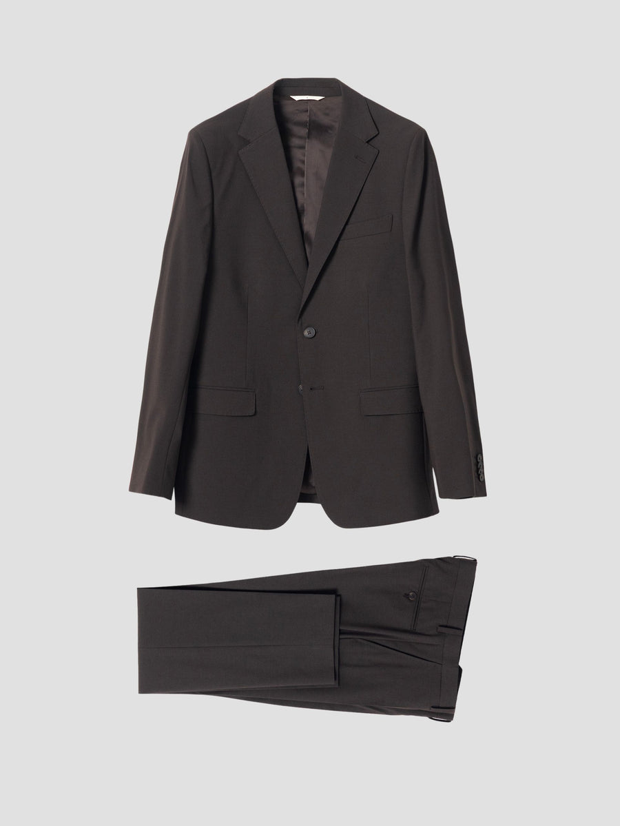 BROWN STRUCTURED SUIT