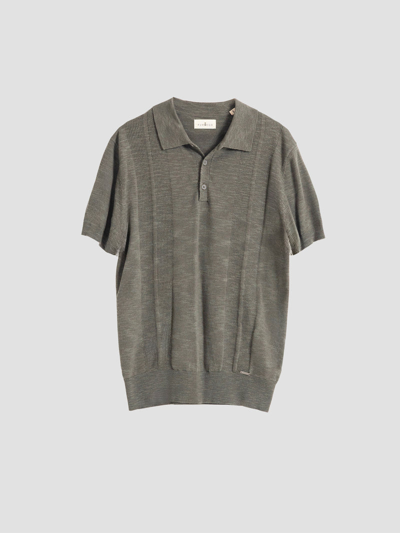 POLO PUNTO JACQUARD CAQUI