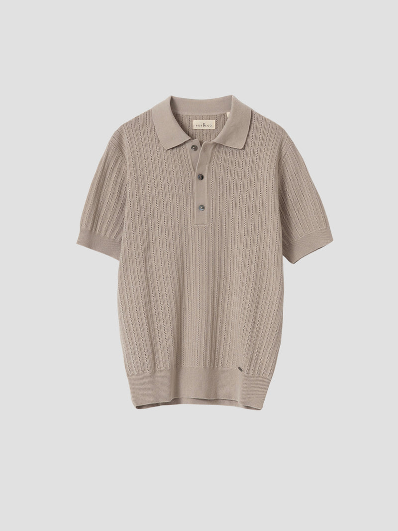 POLO CROCHET ALGODON ANGORA