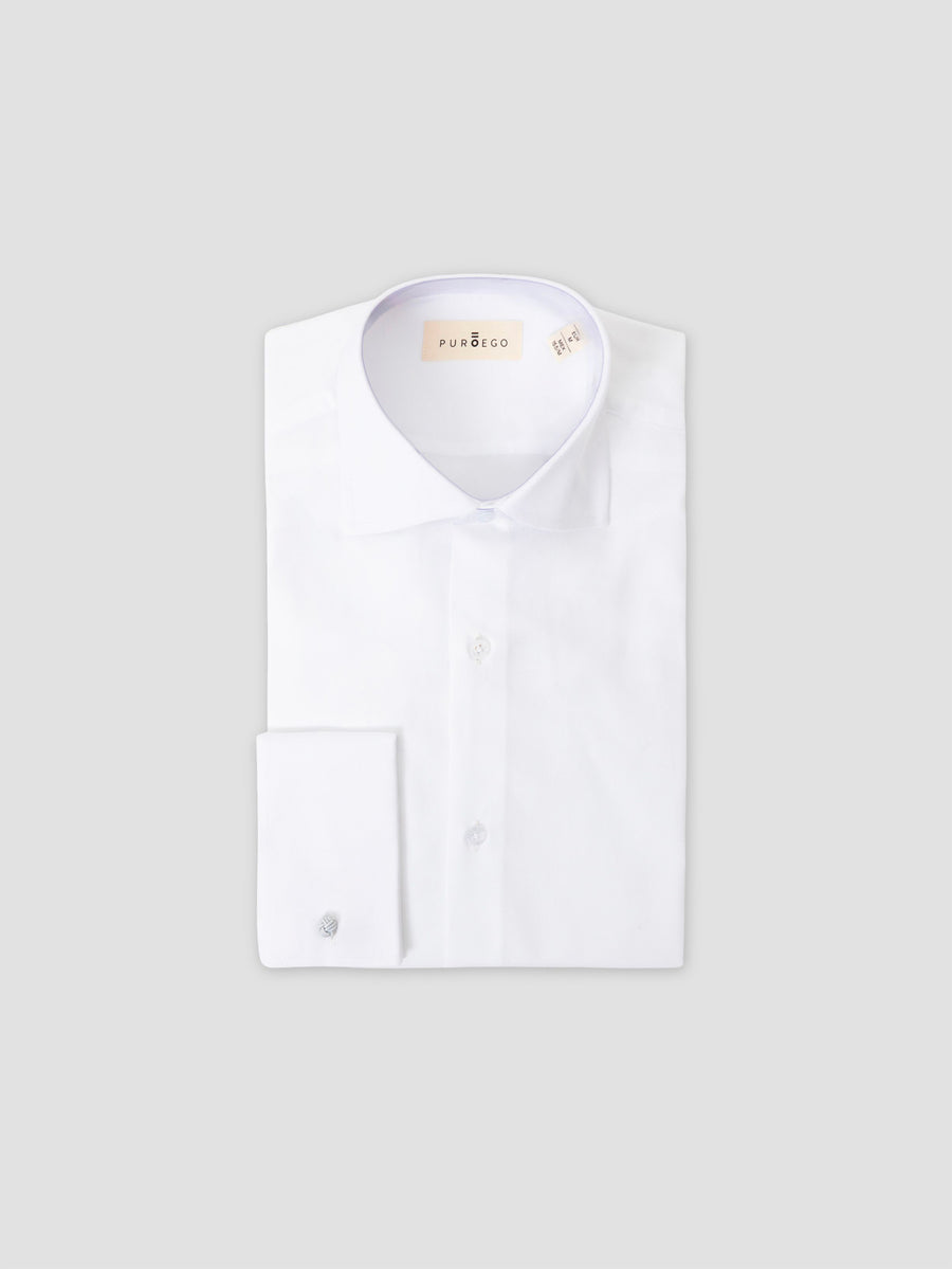 FRENCH CUFF DRESS SHIRT WHITE