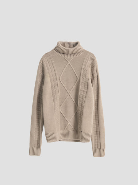 JERSEY ARAN CUELLO ALTO PIEDRA