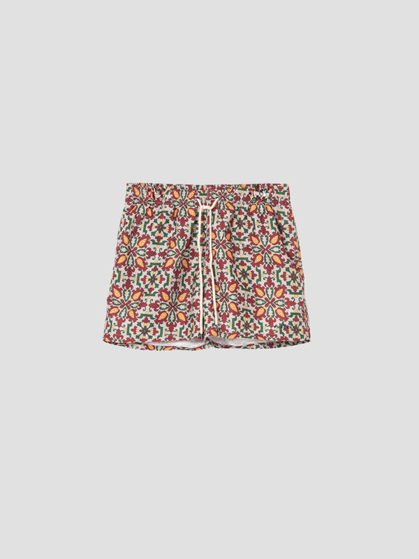 NAVAIJO ORNAMENTAL GEOMETRIC PRINT SWIMSUIT