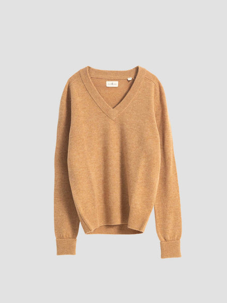 JERSEY CUELLO VINTAGE LANA CAMEL